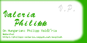 valeria philipp business card